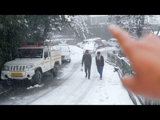 mussoorie snowfall | mussoorie | heavy snowfall in mussoorie