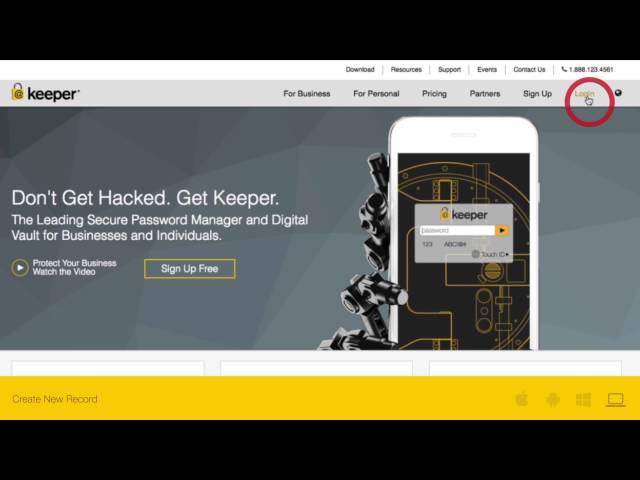 Keeper Password Manager - Web Vault Overview