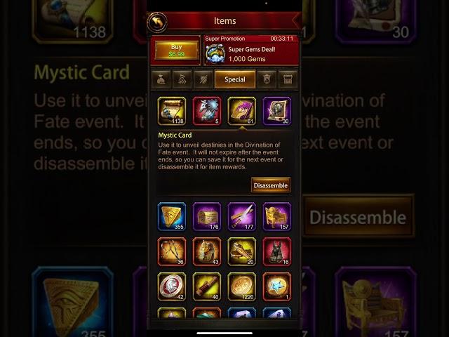 Evony Kings Divination Of Fate event important information