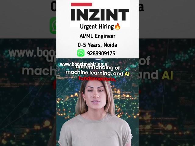 Urgent hiring for AI/ML Engineer