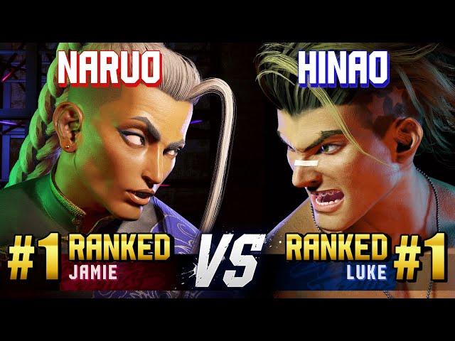 SF6 ▰ NARUO (#1 Ranked Jamie) vs HINAO (#1 Ranked Luke) ▰ High Level Gameplay