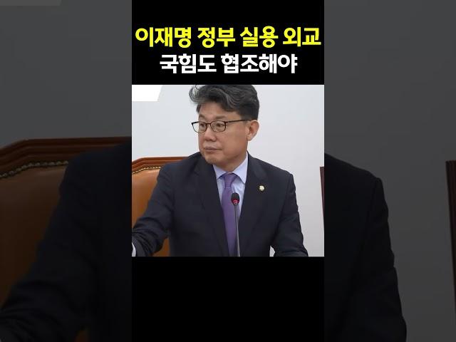 국힘, 국익 중심의 실용외교 "이제는 협조해야"