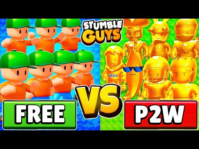 FREE TO PLAY vs PAY TO WIN in Stumble Guys!