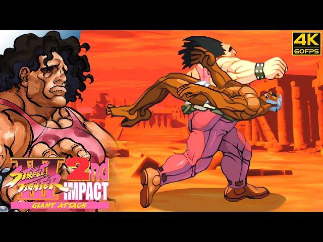 Street Fighter III: 2nd Impact - Hugo (Arcade / 1997) 4K 60FPS Widescreen