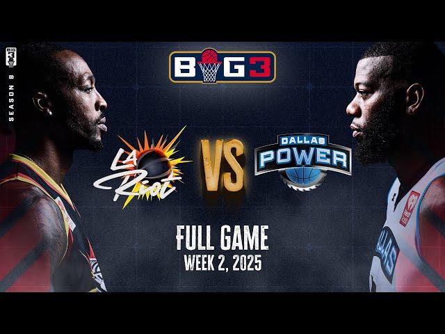 Jordan Crawford TAKES over, drops 29 pts! | 2025 BIG3 Week 2 Full Game | LA Riot vs. Dallas Power