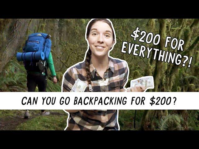 BUDGET BACKPACKING! I Bought Gear AND Went Backpacking for Under $200! | Miranda in the Wild