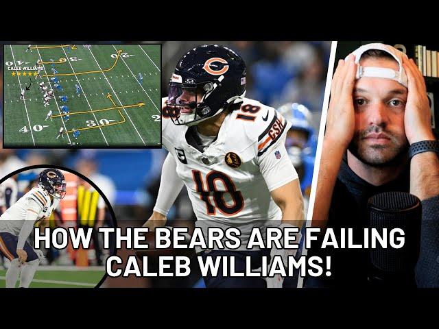 How The Bears Are Failing Caleb Williams | Week 13 Caleb Williams Analysis vs Detroit Lions