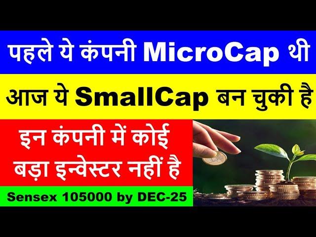 पहले ये कंपनी MicroCap थी | आज ये SmallCap बन चुकी है | इन कंपनी में कोई बड़ा इन्वेस्टर नहीं है