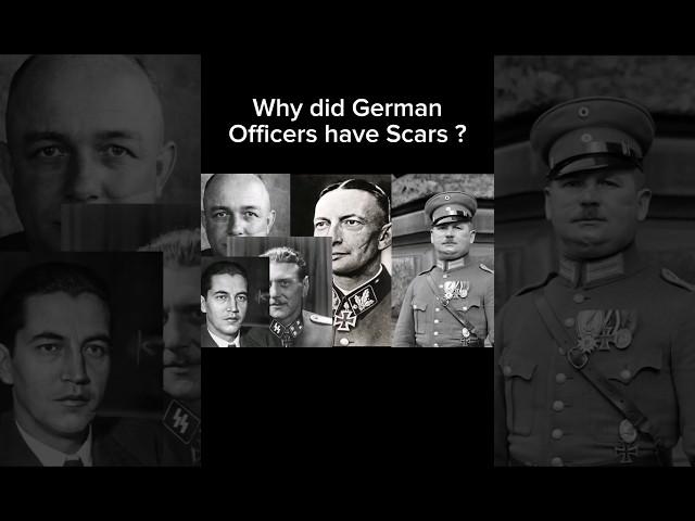 Why did German Officers have Scars ? #ww1 #warshorts #military #warhistory