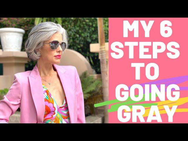 MY 6 STEPS TO GOING GRAY | Nikol Johnson