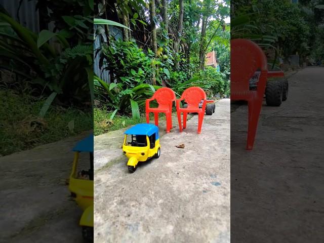 RC Monstar Car Power Test with chair and Cars - MR. DB CRAZE