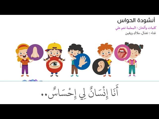 The Five Senses Song in Arabic Without Music (Slow)