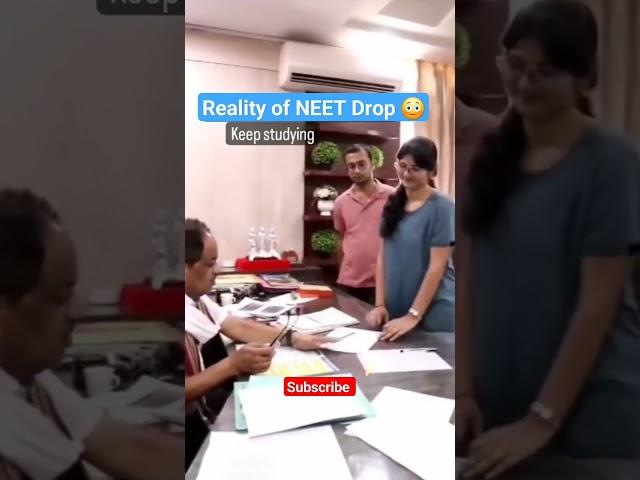 Reality of NEET Drop  #doctor #mbbs #medicalcollege #medico #kota #health #students #neet
