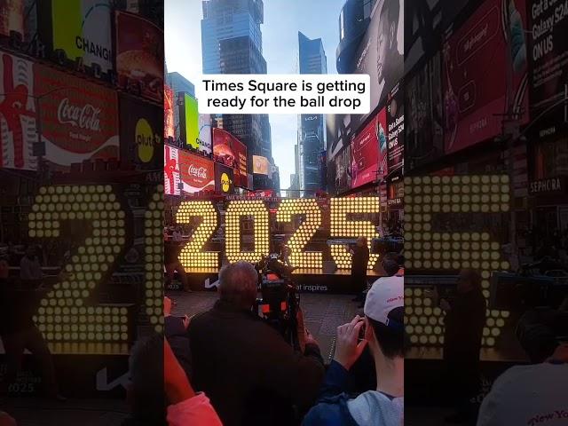 Times Square gets ready for 2025 ball drop