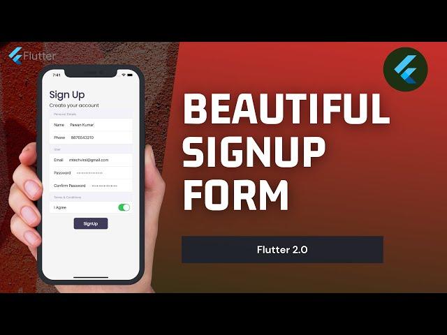 Flutter 2.0 | Beautiful Cupertino Form | FormSection | FormRow Explained