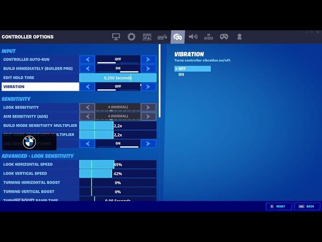 Letshe Fortnite Settings (2021)