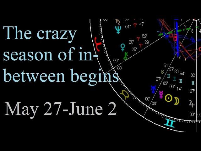 Astrology May 27-June 2 2025 - Gemini New Moon - Mercury trine Pluto - Venus conj Chiron +