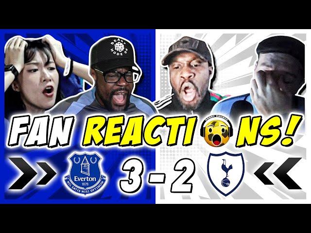 SPURS FANS HUMILIATED  REACTION TO EVERTON 3-2 TOTTENHAM | PREMIER LEAGUE FAN REACTIONS