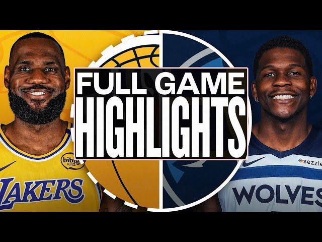 Minnesota Timberwolves Vs Los Angeles Lakers Full Game Highlights Mar 09, 2025 NBA Season 2024-25