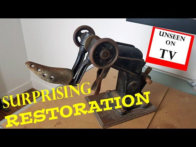 Vintage restoration old RUSTY shoe restoration tool back to life