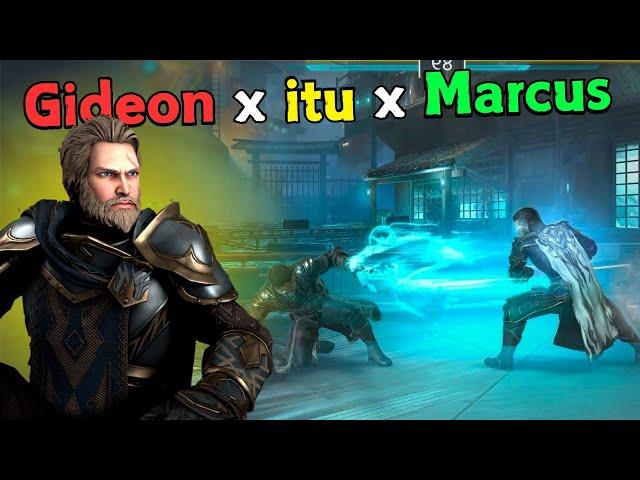 {itu vs Emperor vs Gideon vs Marcus vs xiangtzu vs june } battle Royal || Shadow Fight 4 Arena