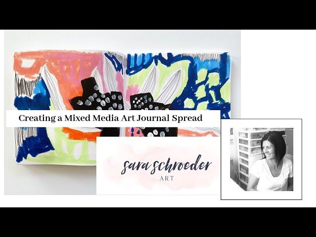 Creating a Mixed Media Art Journal Spread