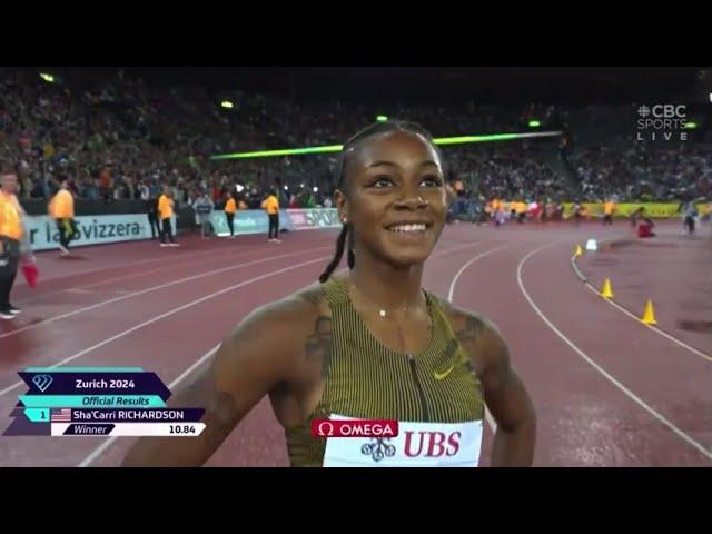 Women's 100m | Zurich Diamond League 2024...