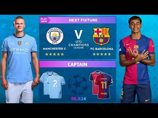 DLS 24 | Man. City Vs Barcelona | UCL | Dream League Soccer 24 Gameplay...