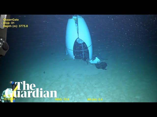 New footage shows wreckage of Titan sub on ocean floor