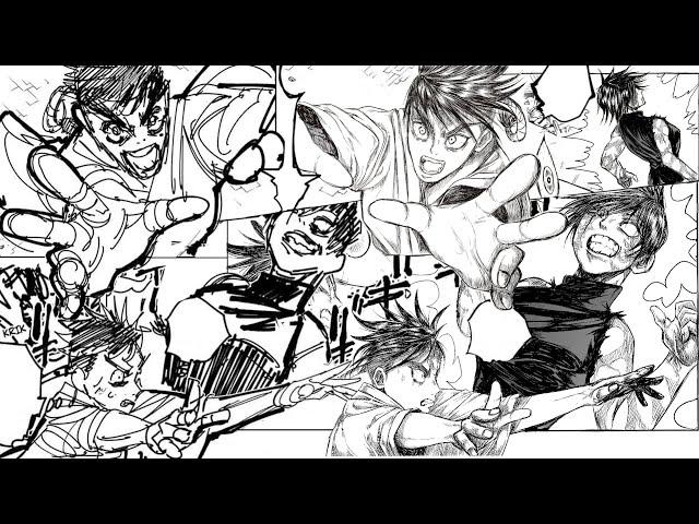 Redrawing a Jujutsu Kaisen Manga Page  (Chapter 150)