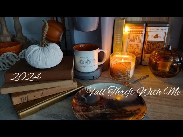 NEW 2024 THRIFT WITH ME FOR FALL DECOR FALL DECORATING ON A BUDGET COZY FALL DECOR