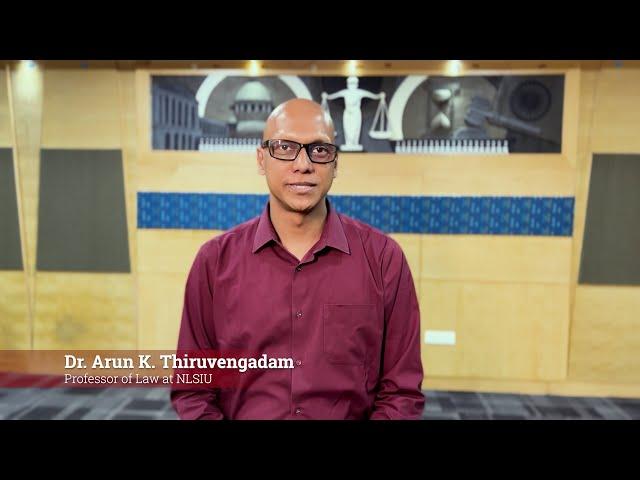 Prof. (Dr.) Arun K. Thiruvengadam on the NLSIU Research Community