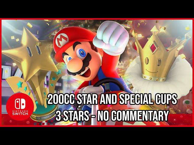 Mario Kart 8 Deluxe Longplay - 3 star 200cc Star and Special Cups - No Commentary
