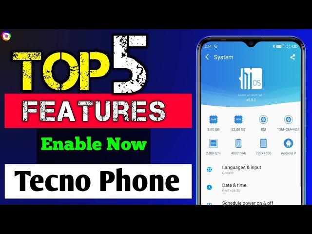 Tecno Phone Top 5 New Features | New Features In Tecno Mobile | Hidden Features In Tecno Phone