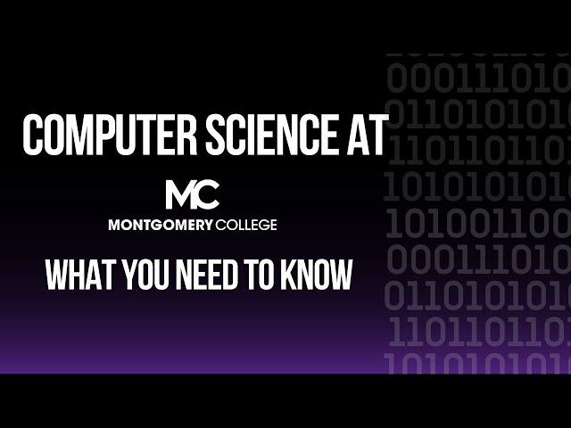 Computer Science at Montgomery College: the professors, students and alumni POV