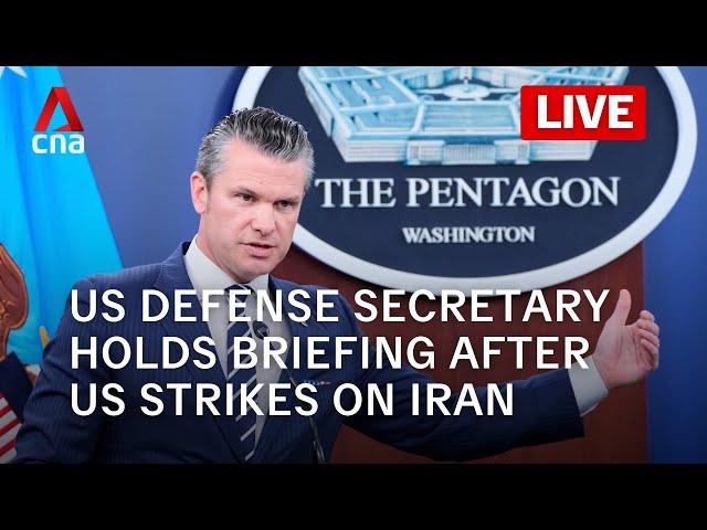 [LIVE] US Defense Secretary Pete Hegseth holds briefing on US strike on Iran
