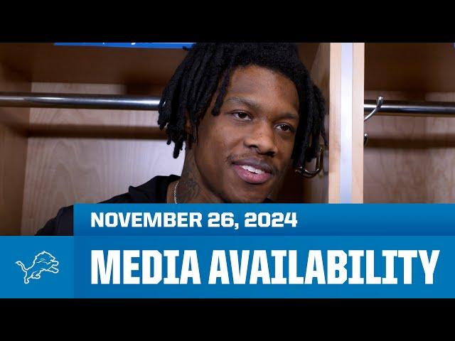 Detroit Lions players meet with the media | November 26, 2024