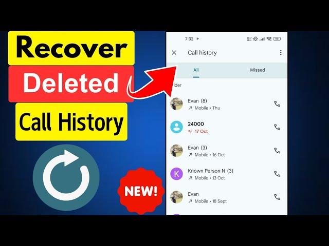 How to Recover Deleted Call History in 2024