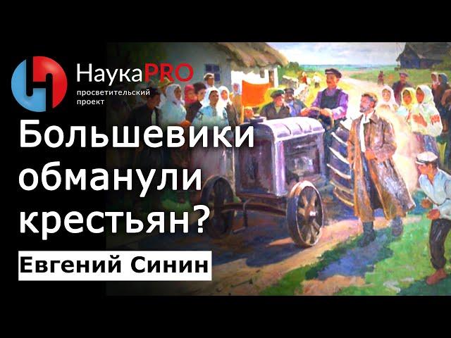 Большевики обманули крестьян? Земельная политика и коллективизация – Евгений Синин | История СССР