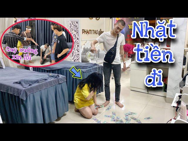 Phạm Thư Bị Thằng Khốn Nạn Bắt Qùy Gối Mới Trả Tiền Lại | Kiên Chổi Vlog