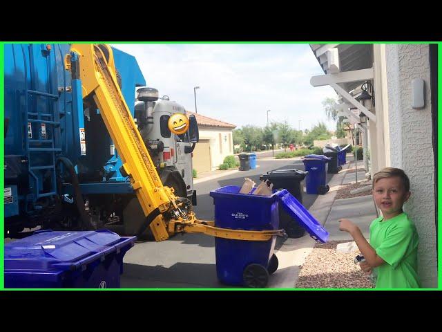 You Have To See Our Surprise Garbage Truck Driver!