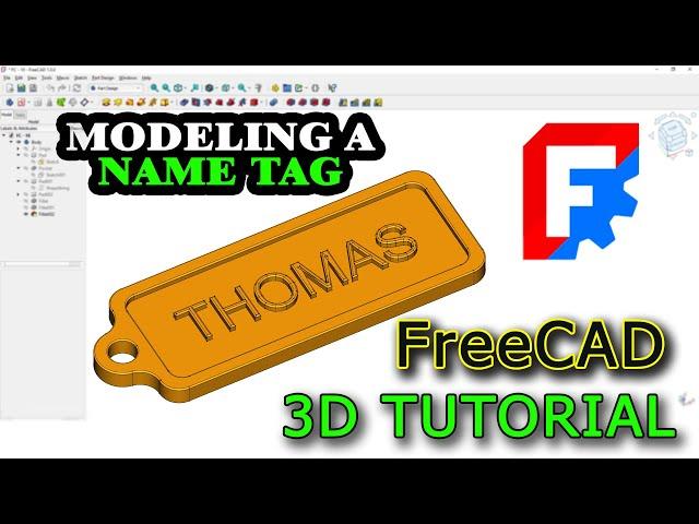 FreeCAD 1.0 Tutorial | Easy FreeCAD Tutorial 2025 | 3D model lessons #freecad #freecadtutorial