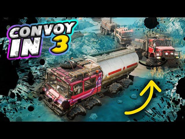 MERGEM IN CONVOY PENTRU CA DRUMUL E GREU! Snowrunner Multiplayer