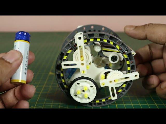 Part: 11 Roly - Poly bot Assembly/ 14 in 1 solar Robot Kit