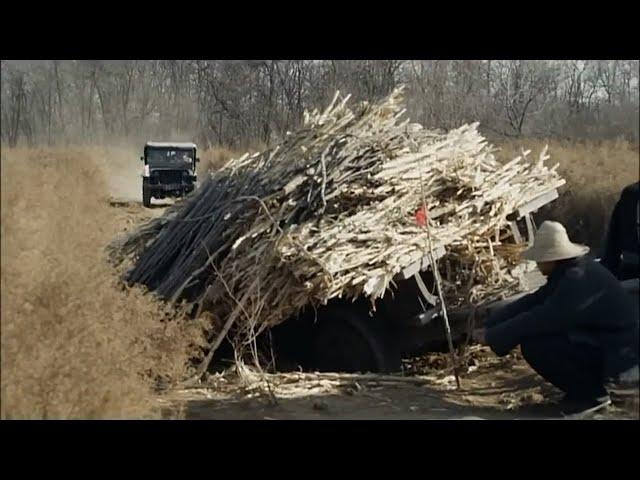 Movie! A Chinese agent, disguised as a farmer, swiftly eliminates a truckload of Japanese soldiers.