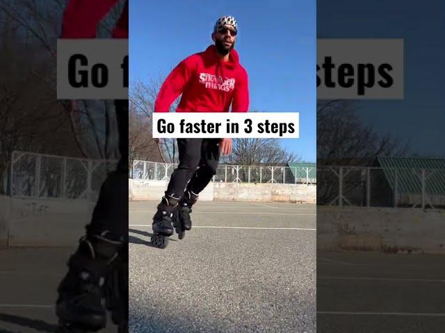 Do This To Go Faster On Skates  #shorts