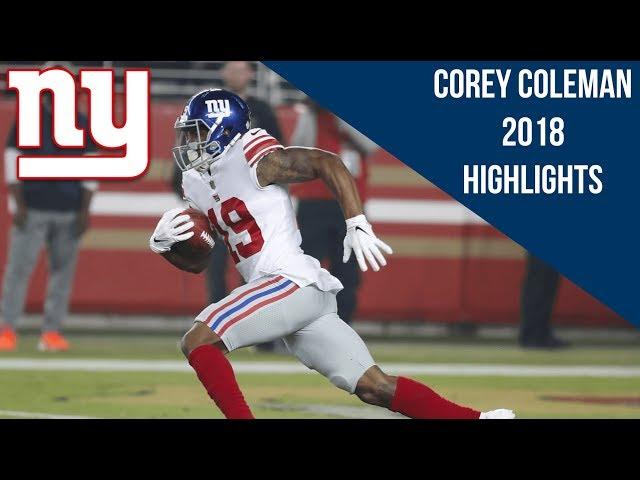 Corey Coleman 2018 Giants Highlights