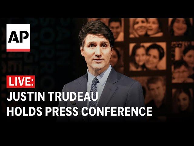 LIVE: Canada’s Justin Trudeau holds a press conference in Washington, D.C.