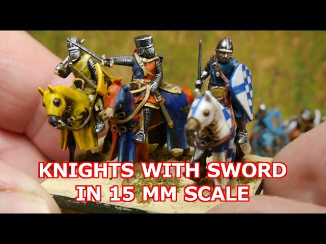 More Styriwar Miniatures Knights in 15 mm, with sword - Miniature Wargaming