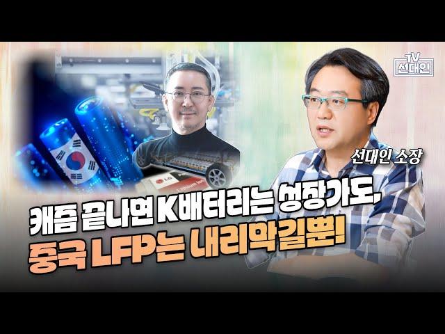 캐즘 끝나면 K배터리는 성장가도, 중국 LFP는 내리막길뿐! #2차전지 #선대인